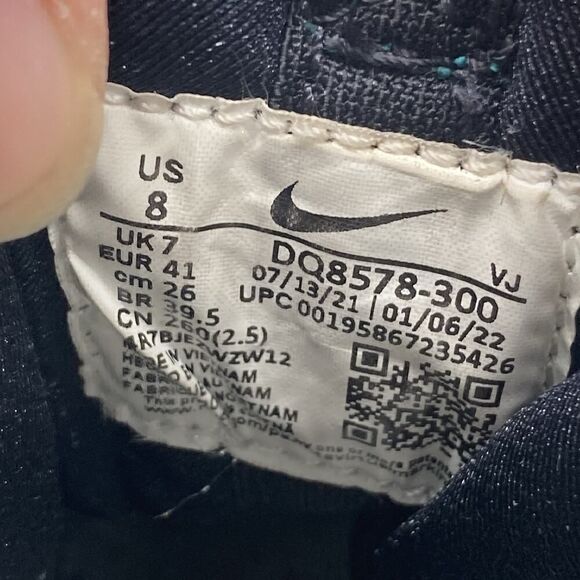 Mens Size 8 Nike Air Griffey Max 1 Aquamarine Basketball Sneaker Shoe DQ8578-300 - Picture 9 of 10